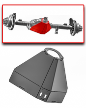 Load image into Gallery viewer, 2023+ Super Duty Rear Differential Skid Plate, Sterling 11.6 Rear Axle