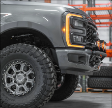 Load image into Gallery viewer, 2017 - 2024 Ford Super Duty Light Mount - &quot;The Classic&quot; Trophy Truck Style featuring 5 Round Off-Road Light Tabs