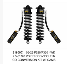 Load image into Gallery viewer, 2.5"-3"  ICON  3.0 VS COILOVER CONVERSION with CDCV For FORD Superduty 05-26