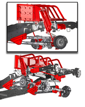 Load image into Gallery viewer, 2017-2020 Gen 2 Raptor 5-Link Mid Travel Rear Suspension Kit with Thru the bed Bypass Shock
