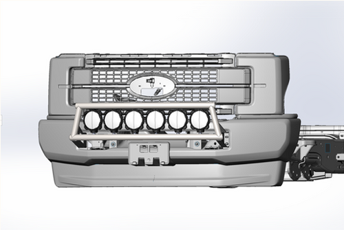 2017+ FORD SUPER DUTY FRONT BUMPER LIGHT BAR MOUNT KIT