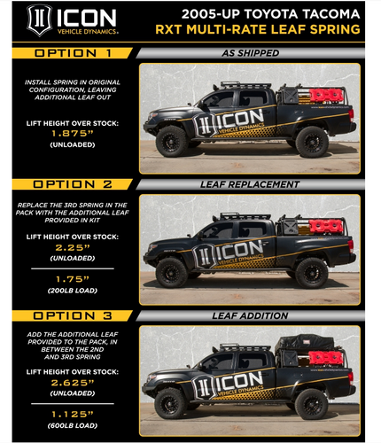 2016-UP Toyota Tacoma 0-2.75