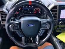 Load image into Gallery viewer, 2015-2019 F150/Gen 2 Raptor, 2017+ Superduty Carbon Fiber Steering Wheel