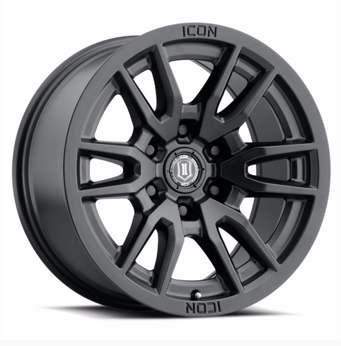 | Icon Alloys Vector 6  Satin Black  |  6x135