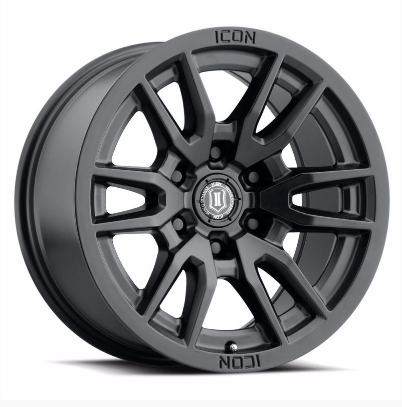 | Icon Alloys Vector 6  Satin Black  |  6x135